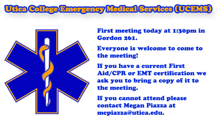 UCEMS First Meeting: First Aid at&nbsp;UC